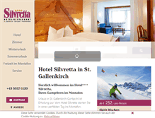 Tablet Screenshot of hotel-silvretta-montafon.at